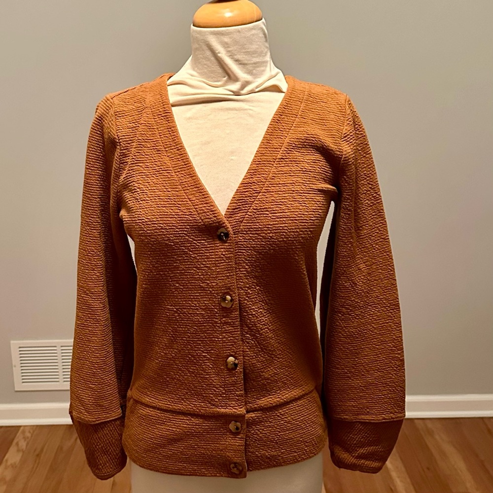 Madewell Ottoman Ribbed  Cardigan Sweater Woman’s size XXS